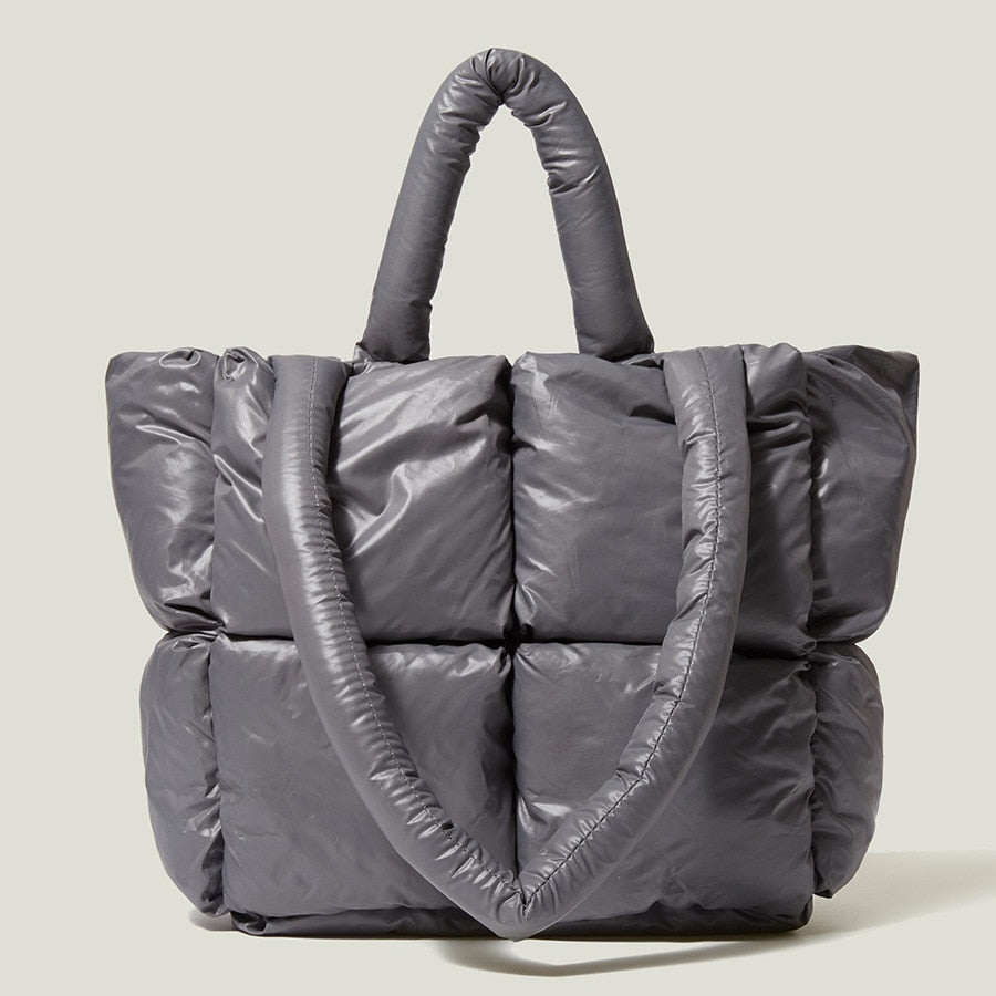 Large Padded Tote Handbag