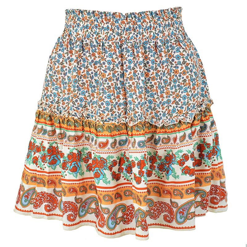 Bohemian Mini Skirt