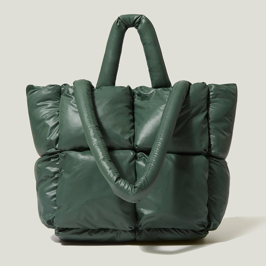 Large Padded Tote Handbag
