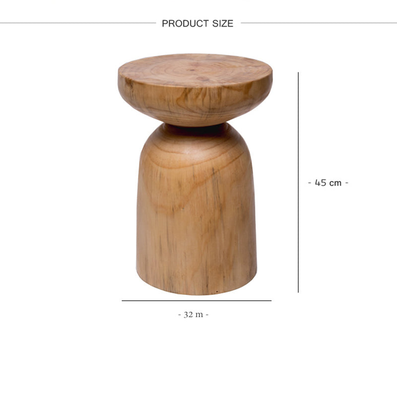 Minimalist Solid Wood Pier Log Table