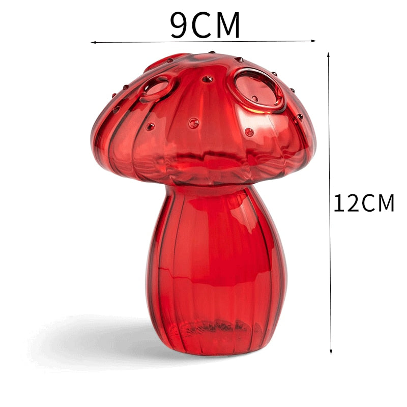 Nordic Mushroom Glass Vase