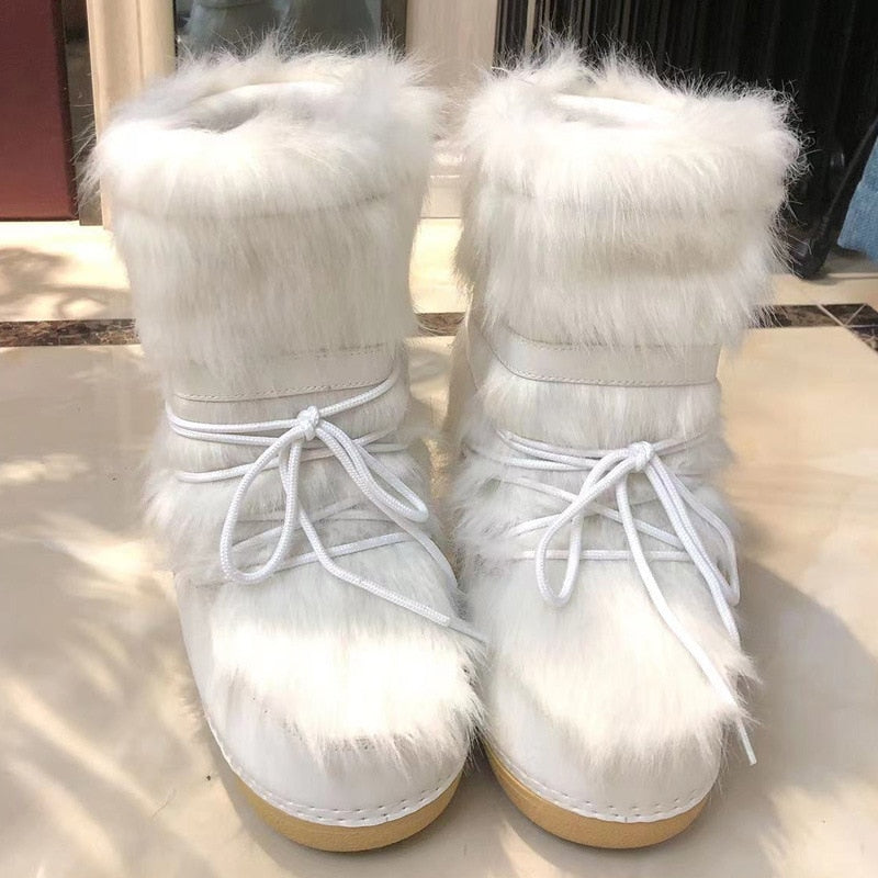 Fluffy Winter Snow Boots