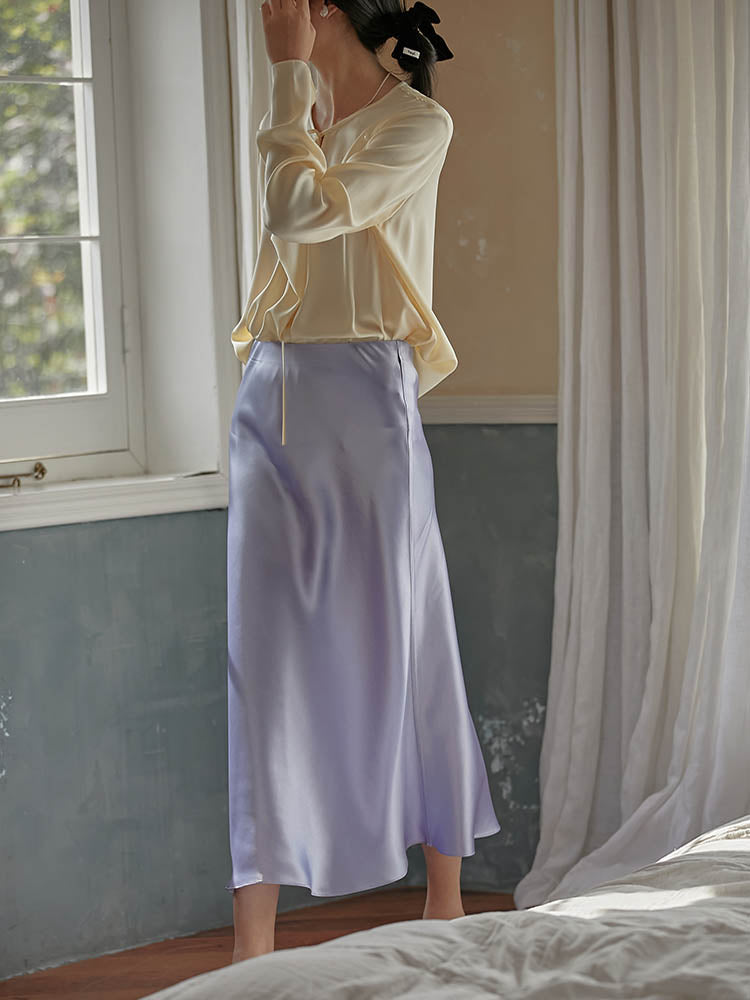 Elegant Satin Skirt