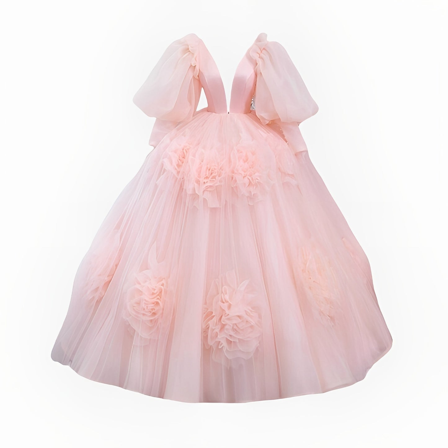 Sweet Pink Princess Prom Gown